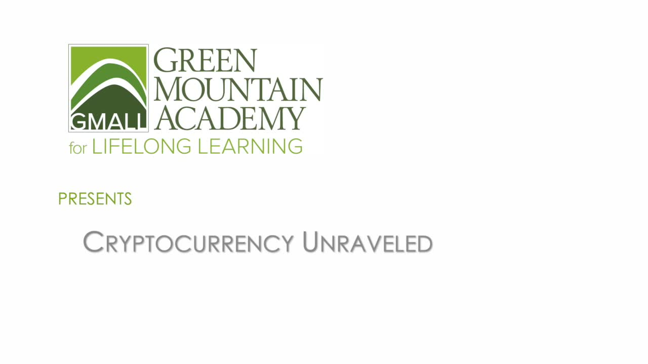Thumbnail image for GMALL Lectures: 'Cryptocurrency Unraveled'
