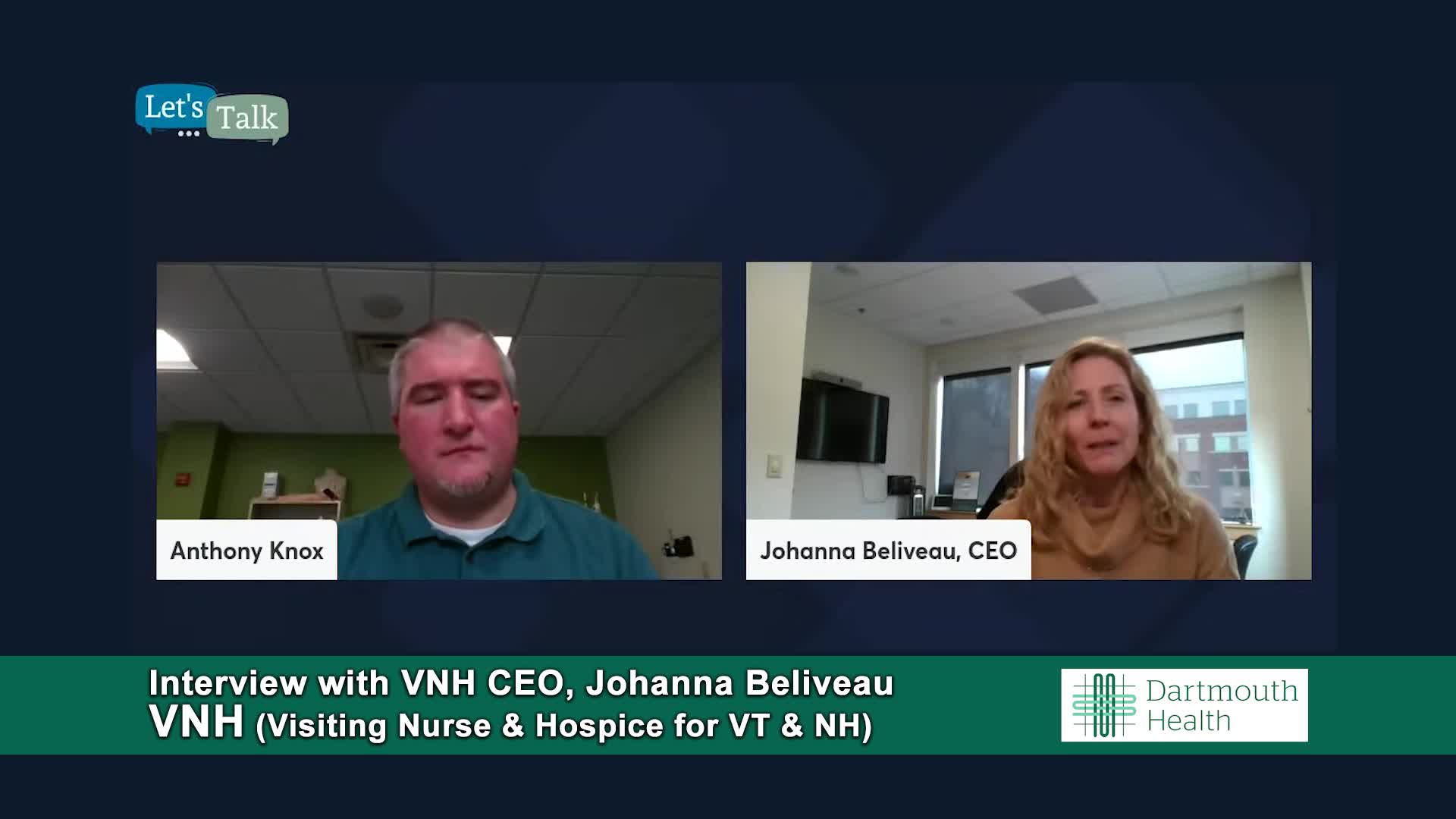 Thumbnail image for VNH Let's Talk: 'Interview with Johanna Beliveau CEO of VNH'