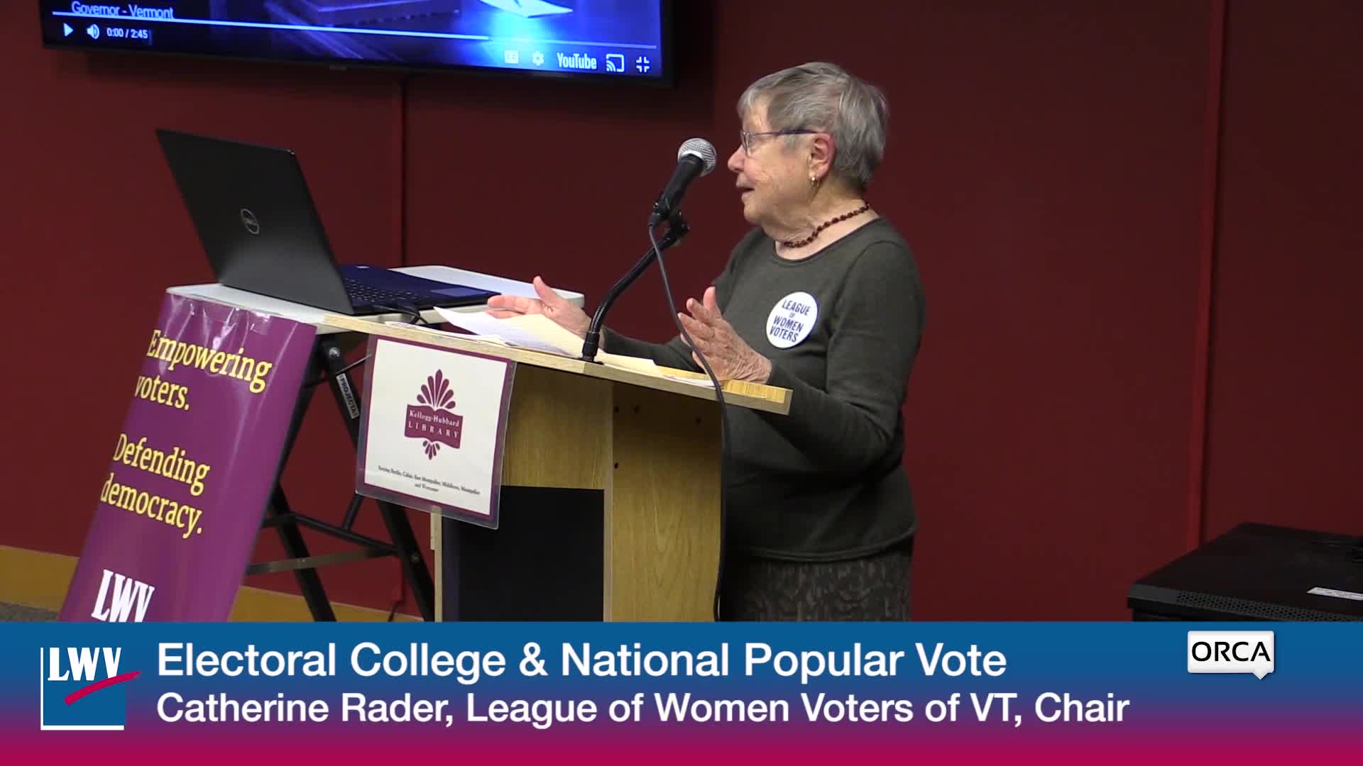 Thumbnail image for League of Women Voters: 'Electoral College And National Popular Vote'
