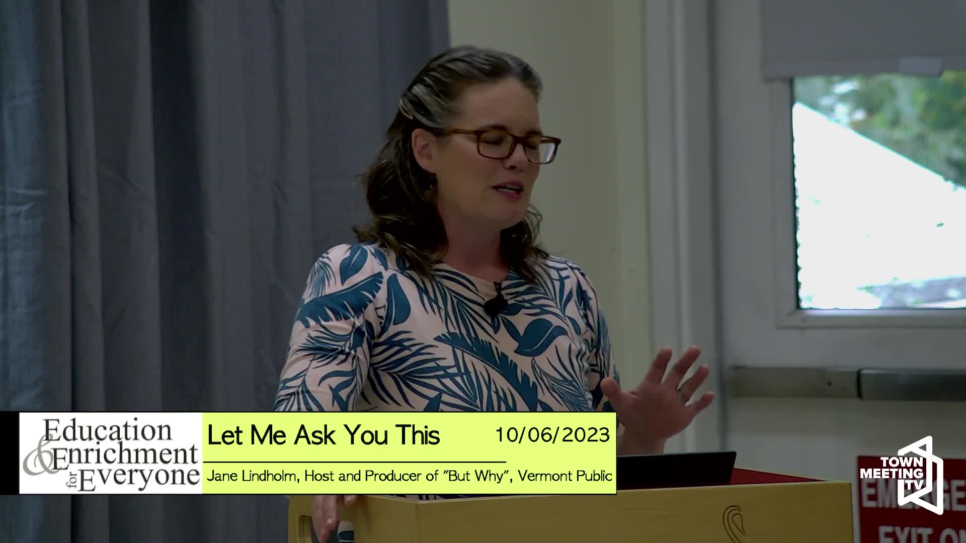 Thumbnail image for Education and Enrichment: 'Let Me Ask You This'