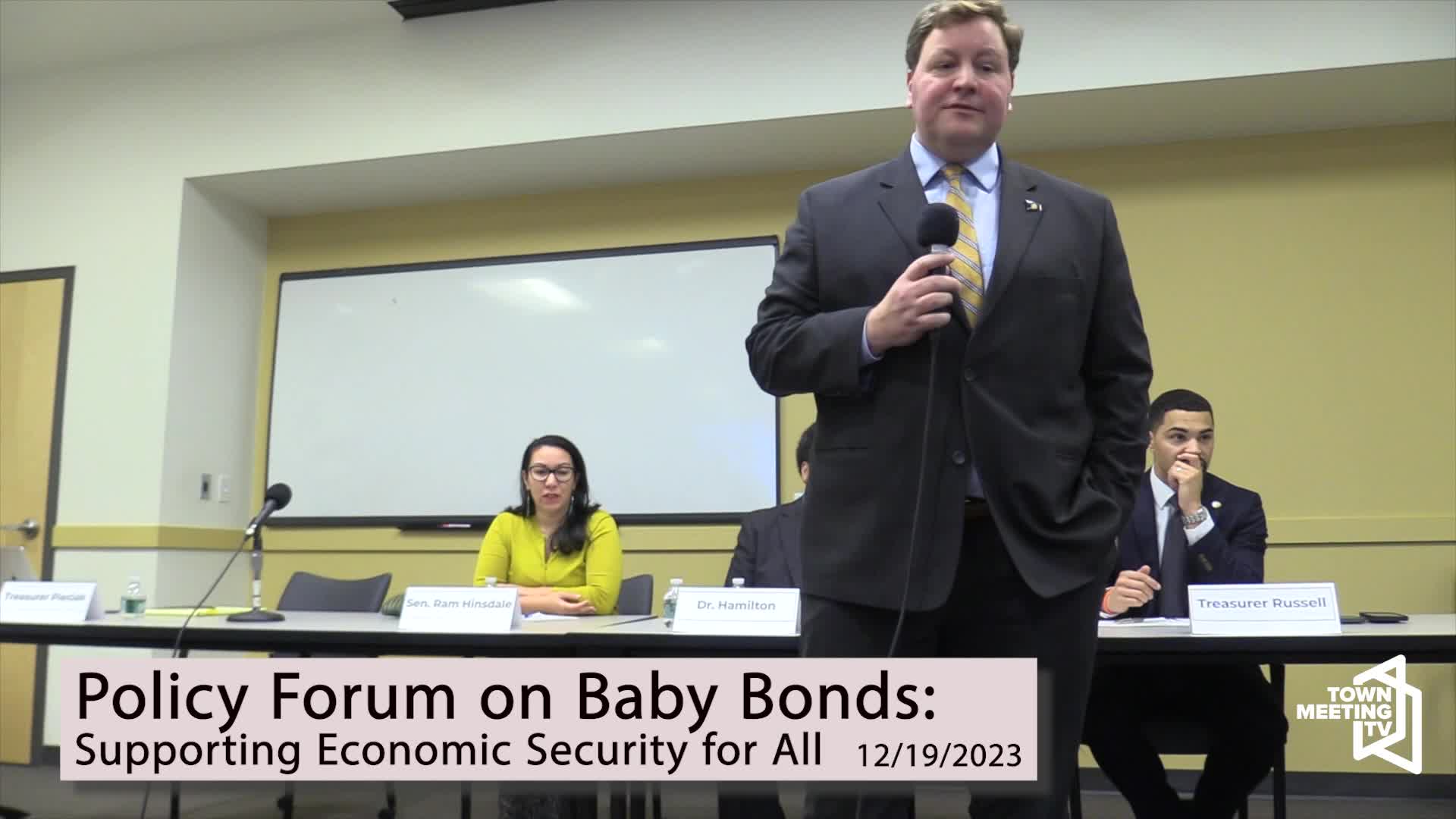 Thumbnail image for Treasurer Mike Pieciak: 'Policy Forum On Baby Bonds'