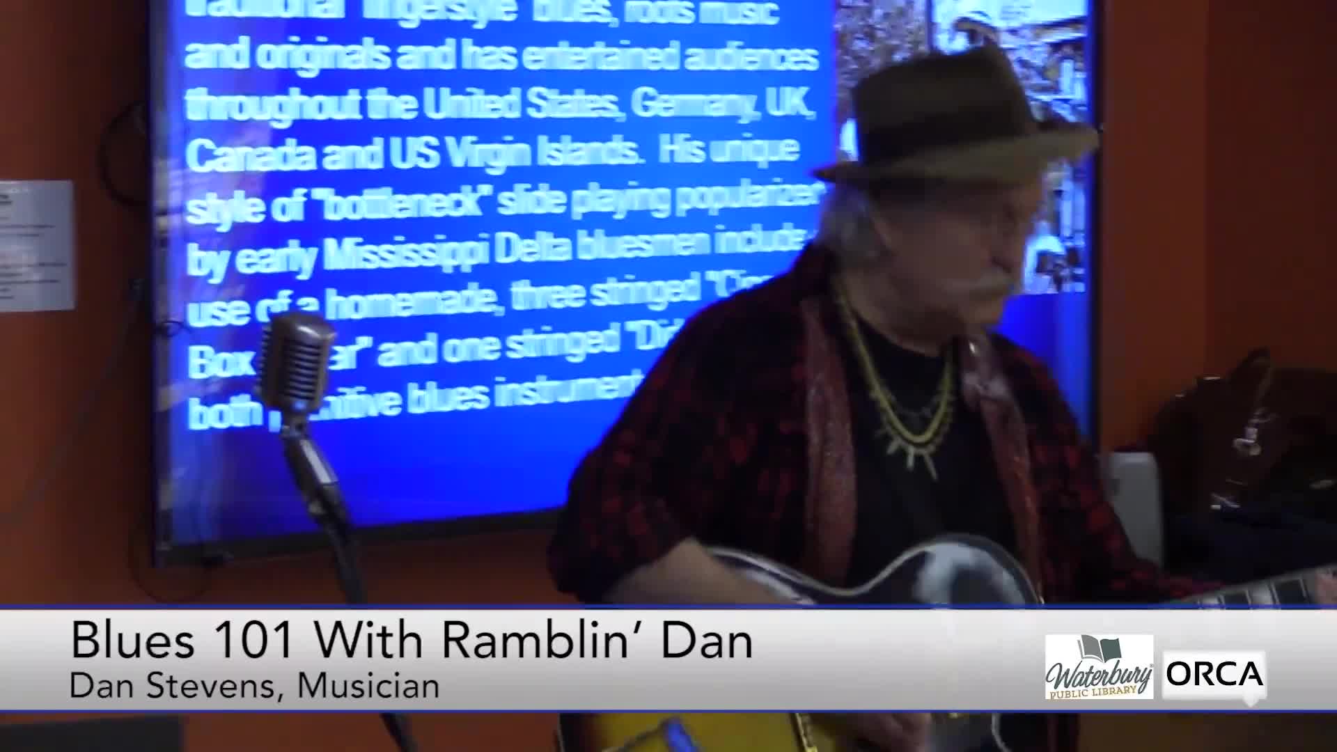 Thumbnail image for Waterbury Public Library: 'Blues 101 With Ramblin' Dan'