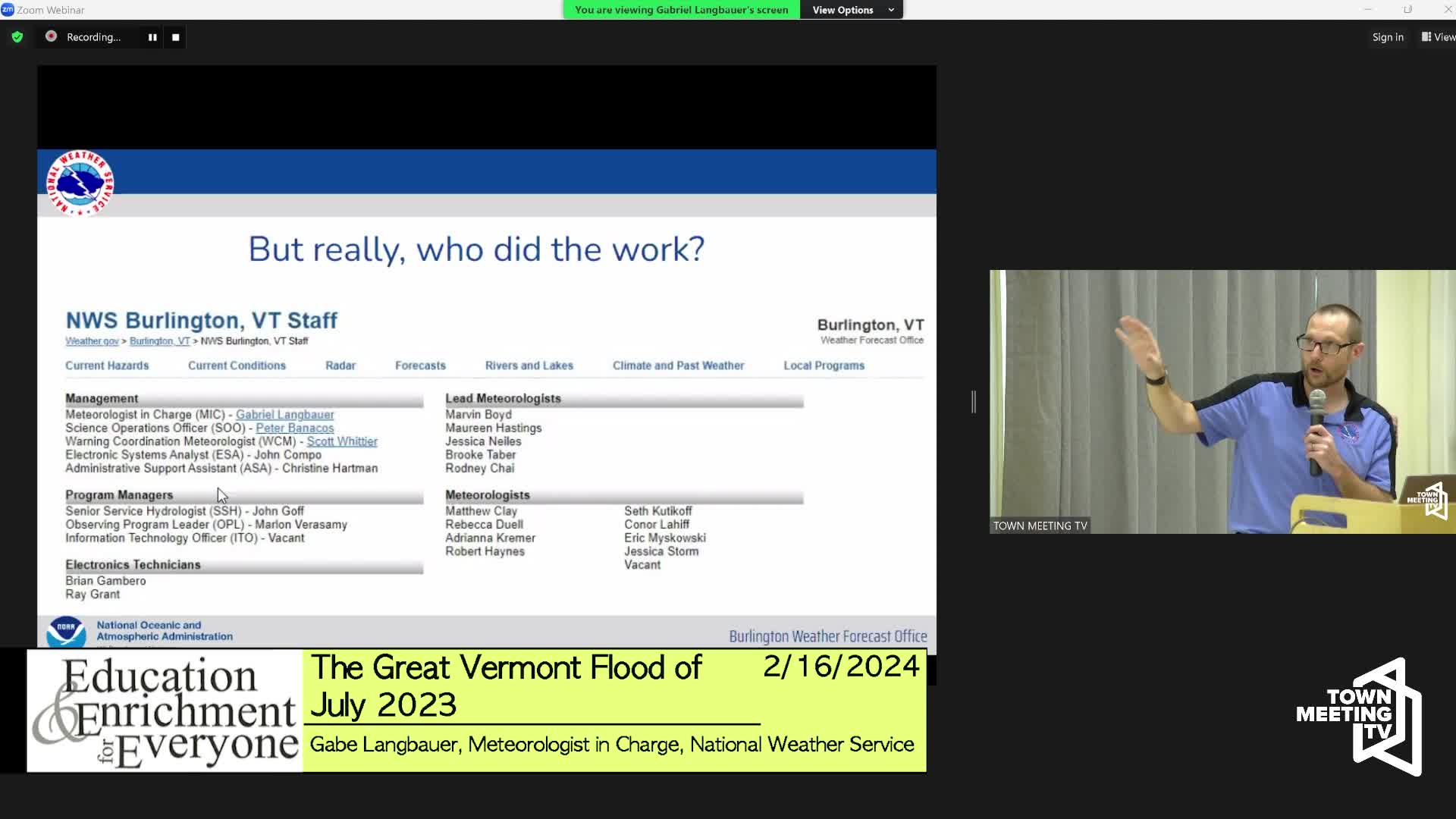 Thumbnail image for Education and Enrichment: 'The Great VT Flood Of July'