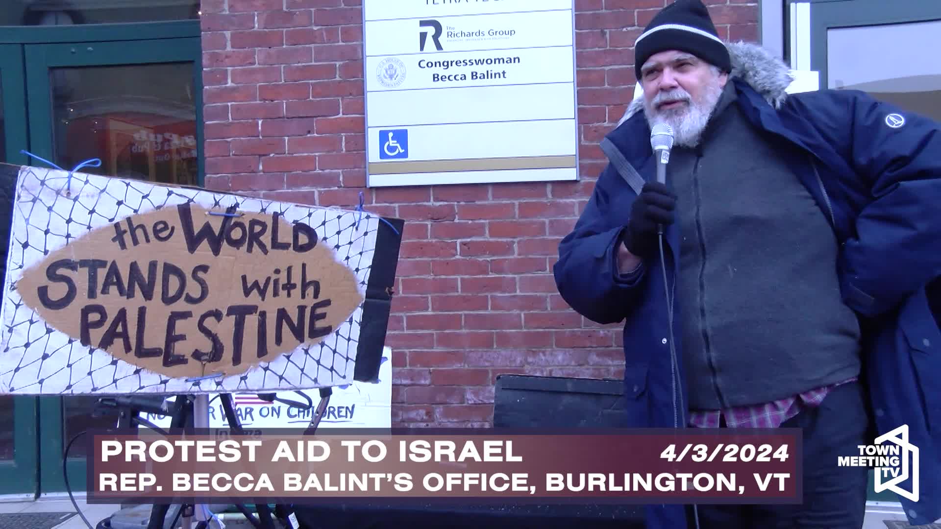 Thumbnail image for Burlington VT: 'Protest Aid To Israel'