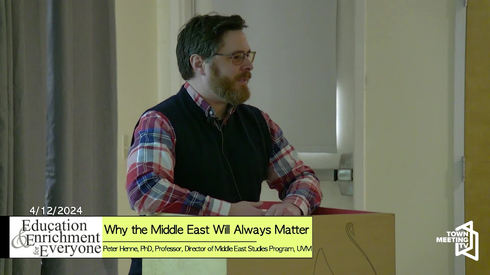 Thumbnail image for Education and Enrichment: 'Why the Middle East Will Always Matter'