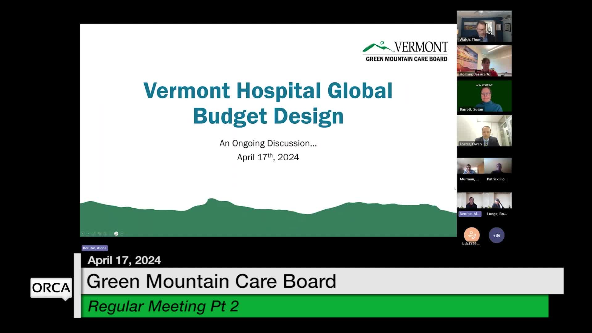 Thumbnail image for Green Mountain Care Board '4/17 Regular Meeting' P2