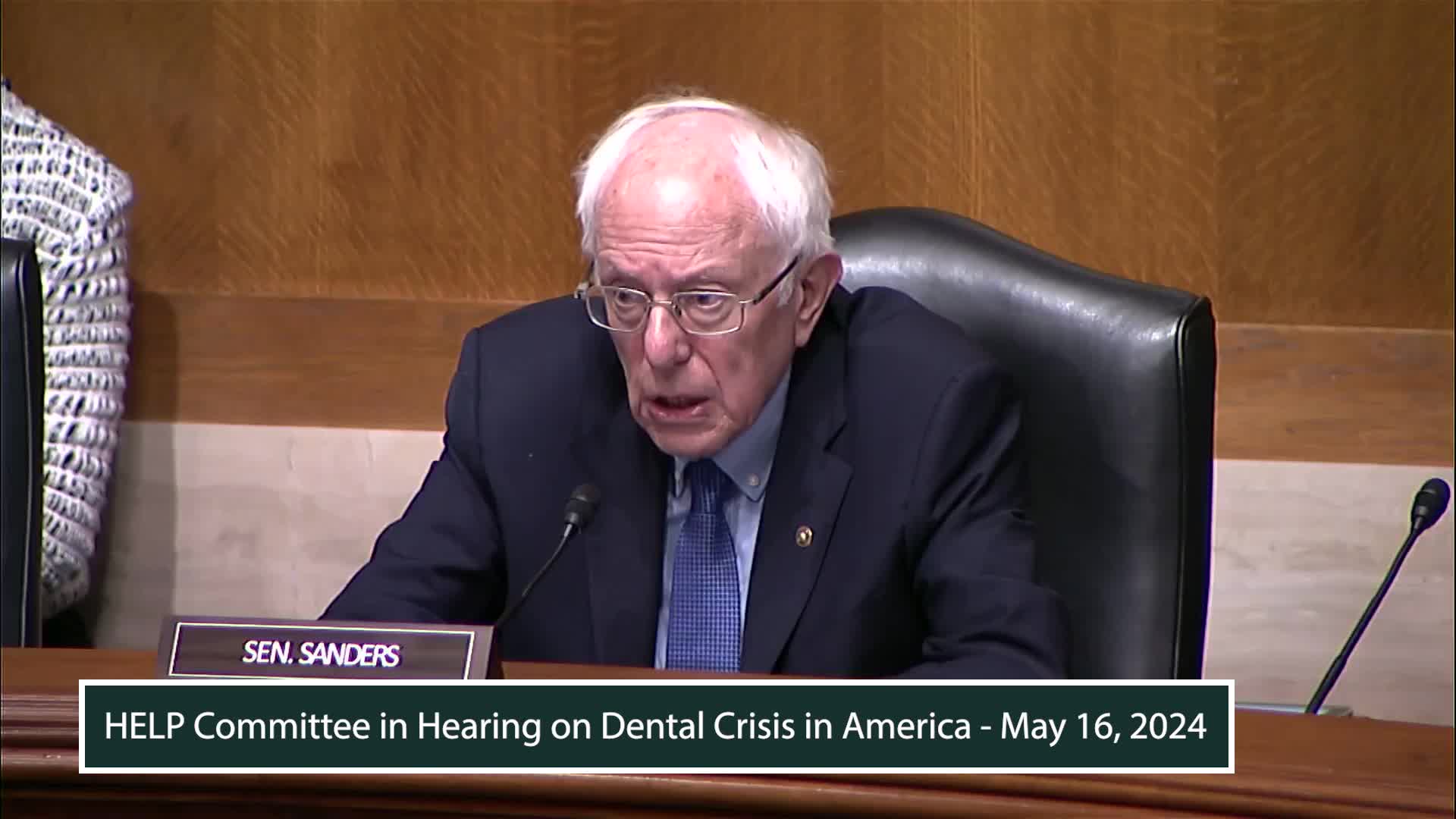 Thumbnail image for Sen. Sanders: 'Hearing on Dental Crisis'