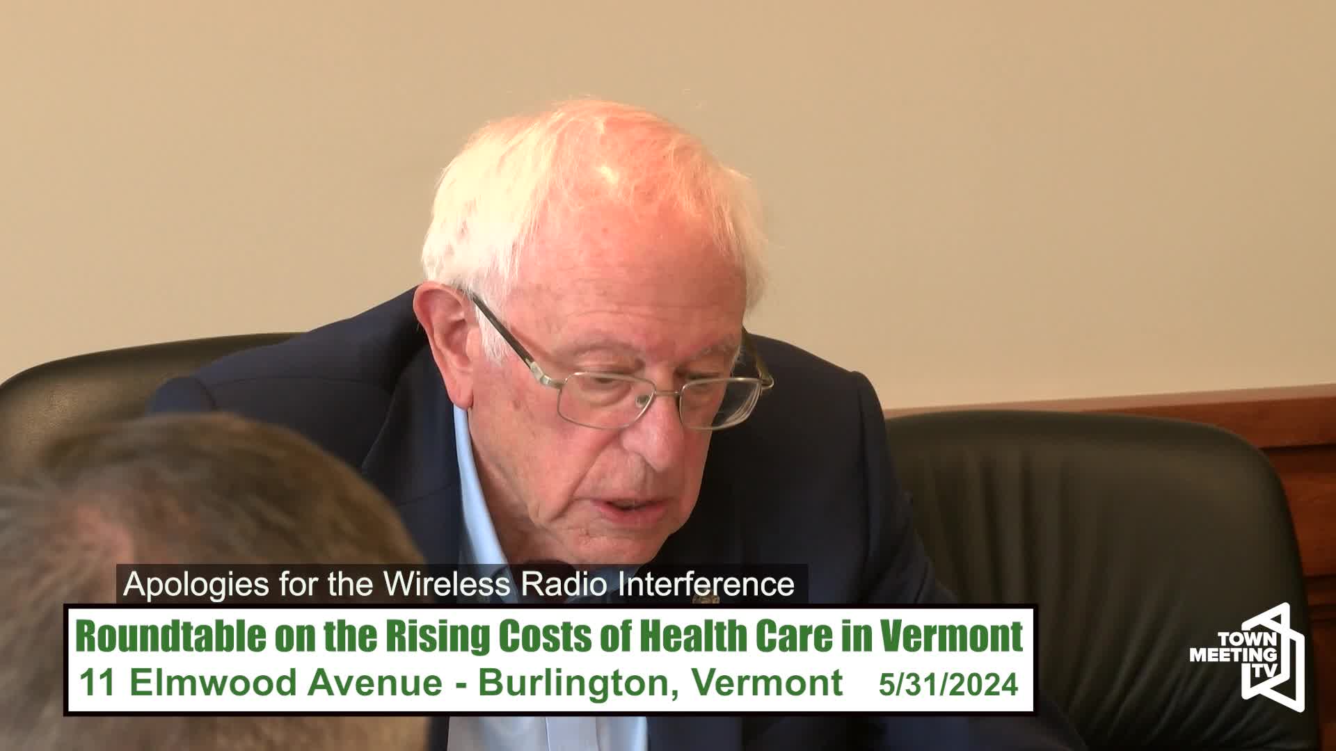 Thumbnail image for Sen. Sanders: 'Roundtable On the Rising Costs Of Health Care In VT'