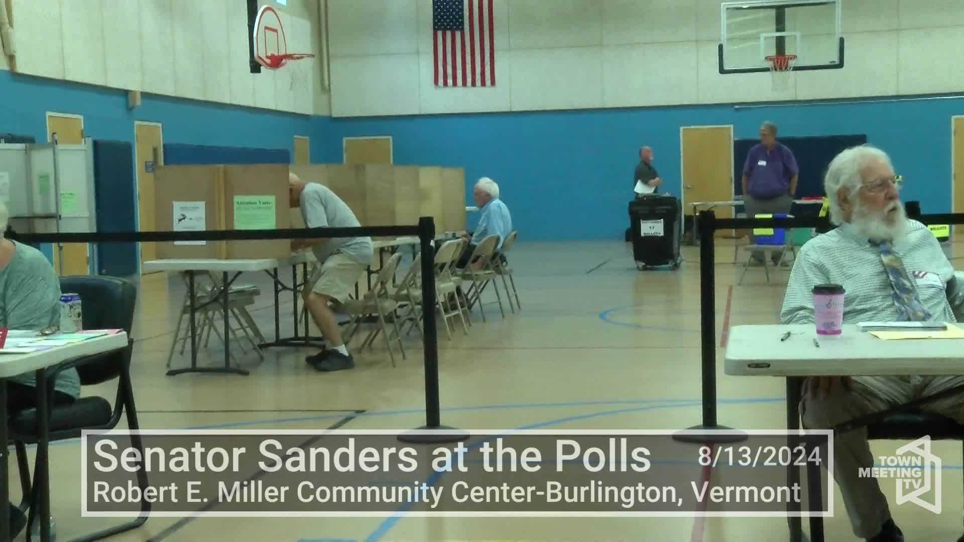 Thumbnail image for Sen. Sanders: 'Senator Sanders At The Polls'