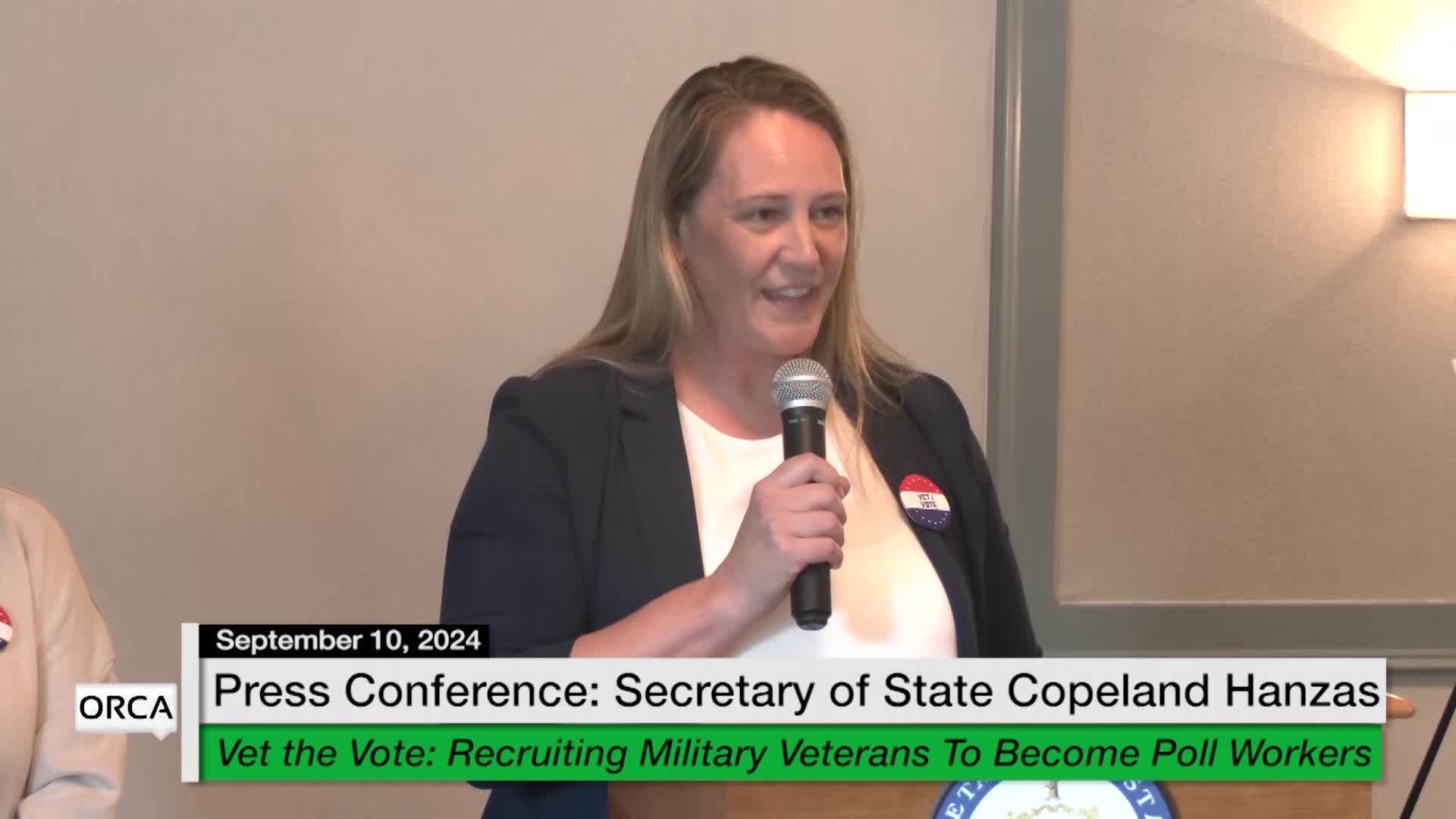 Thumbnail image for Press Conf. Copeland Hanzas: 'Vet The Vote'
