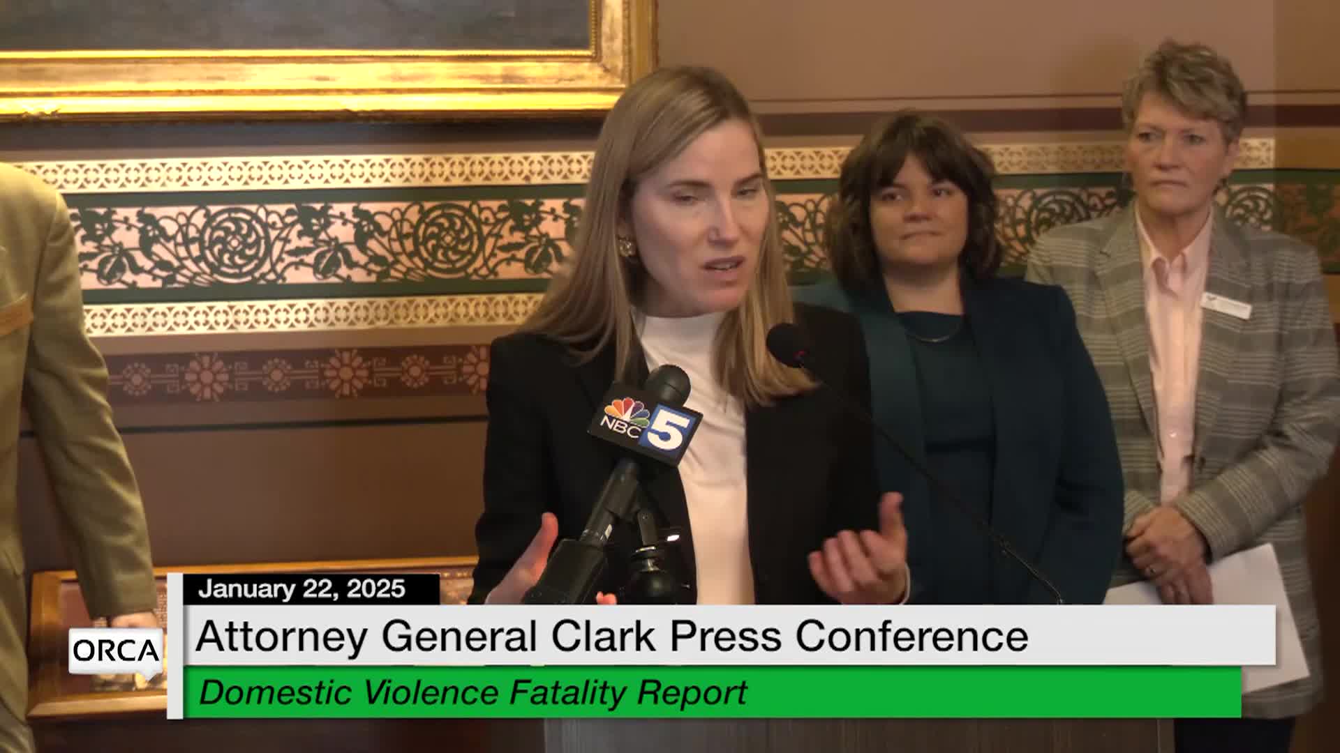 Thumbnail image for Press Conf. Charity Clark: 'Domestic Violence Fatality Report'