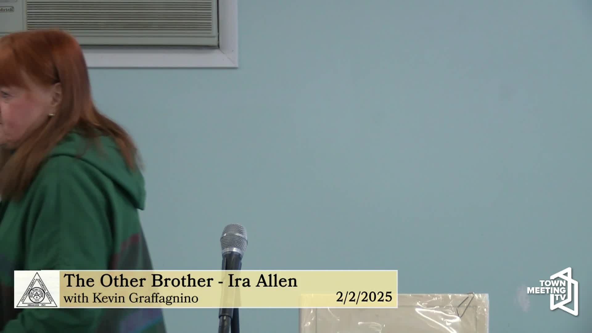 Chitt. County Historical Society: 'The Other Brother - Ira Allen'