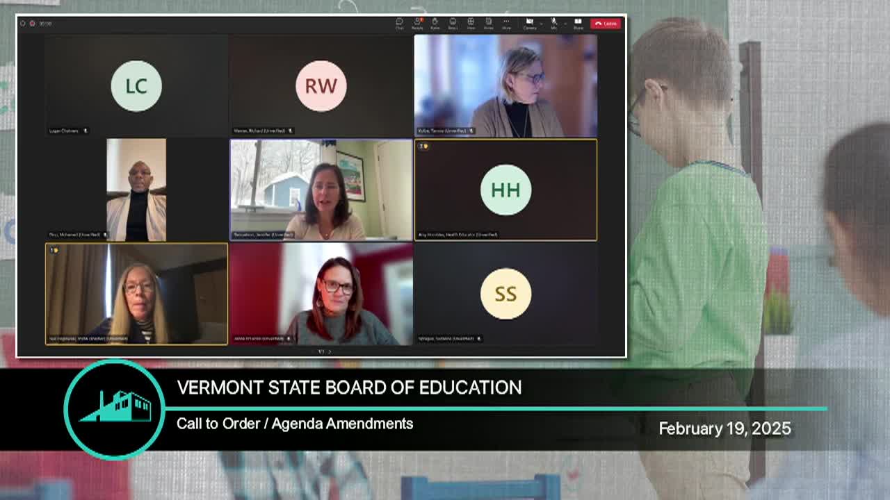 Thumbnail image for VT State Board Of Education: '2/19 Meeting'