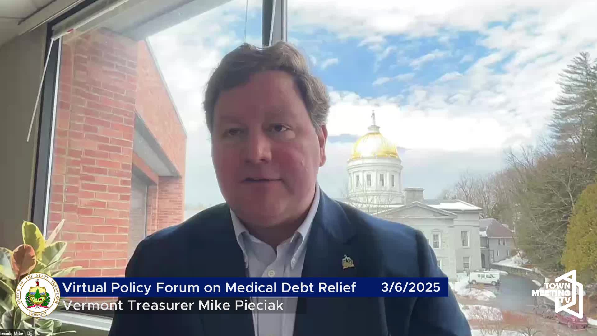 Treasurer Mike Pieciak: 'Virtual Policy Forum On Medical Debt Relief'