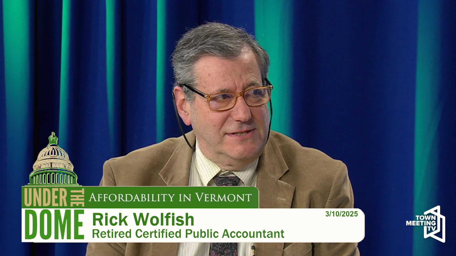 Thumbnail image for Under the Dome: 'Affordability In Vermont, Rick Wolfish'