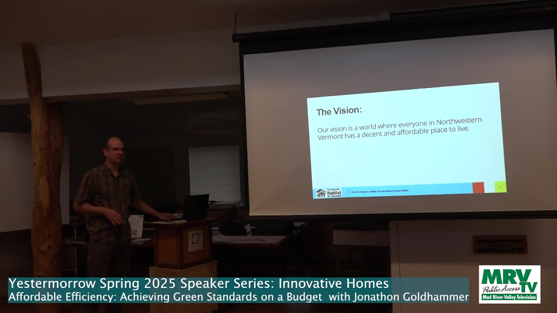 Yestermorrow Spring Speaker Series: 'AFFORDABLE EFFICIENCY'