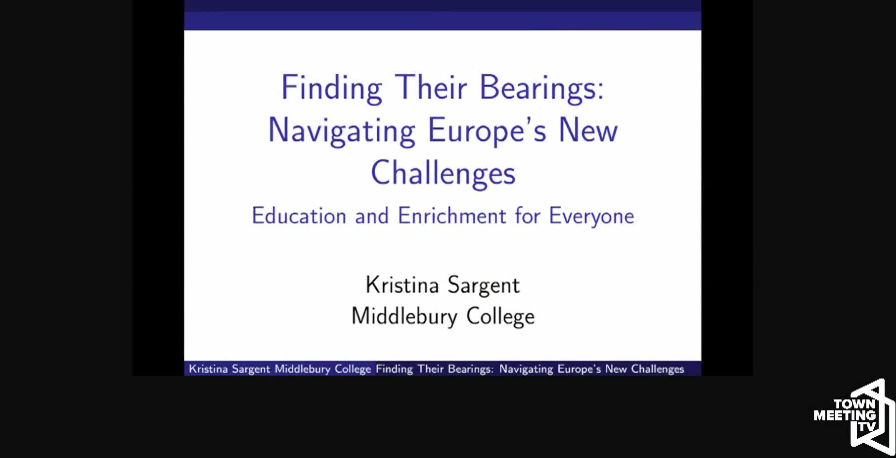 Education and Enrichment: 'Navigating Europe’s New Challenges'