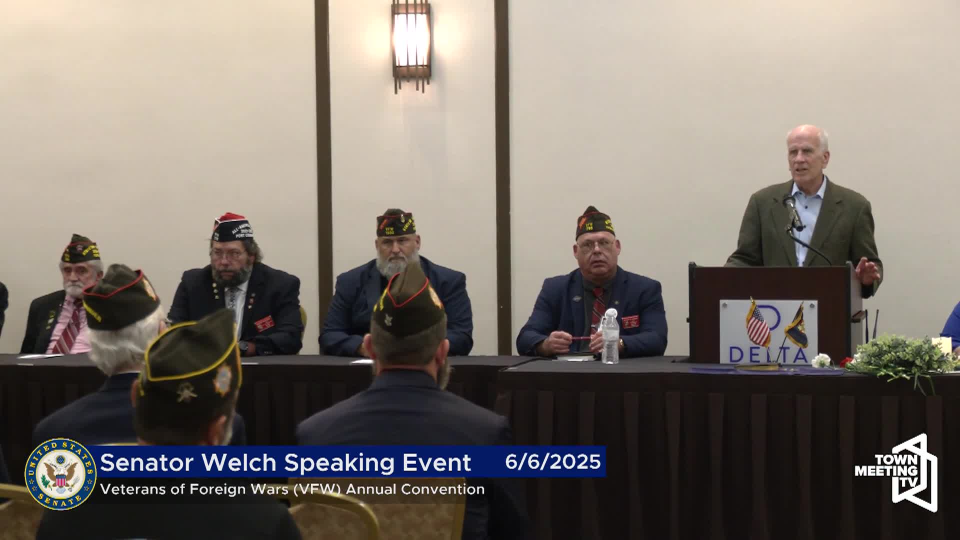 Thumbnail image for Sen. Welch: 'Speaking At Veterans Of Foreign Wars'