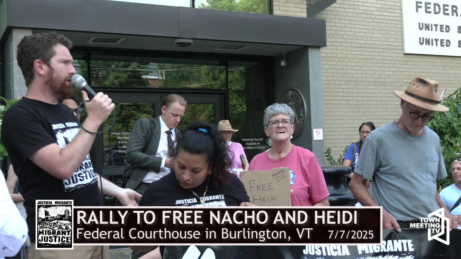 Thumbnail image for Burlington VT: 'Migrant Justice Rally To Free Nacho And Heidi'