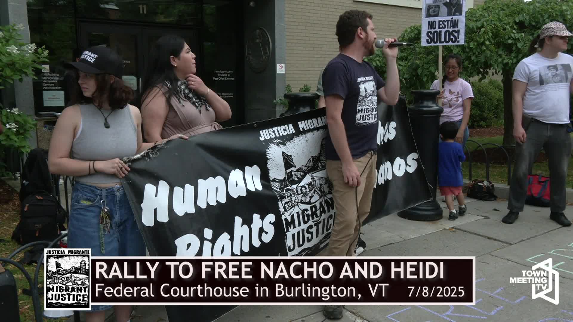 Thumbnail image for Burlington VT: 'Migrant Justice Rally To Free Nacho And Heidi'