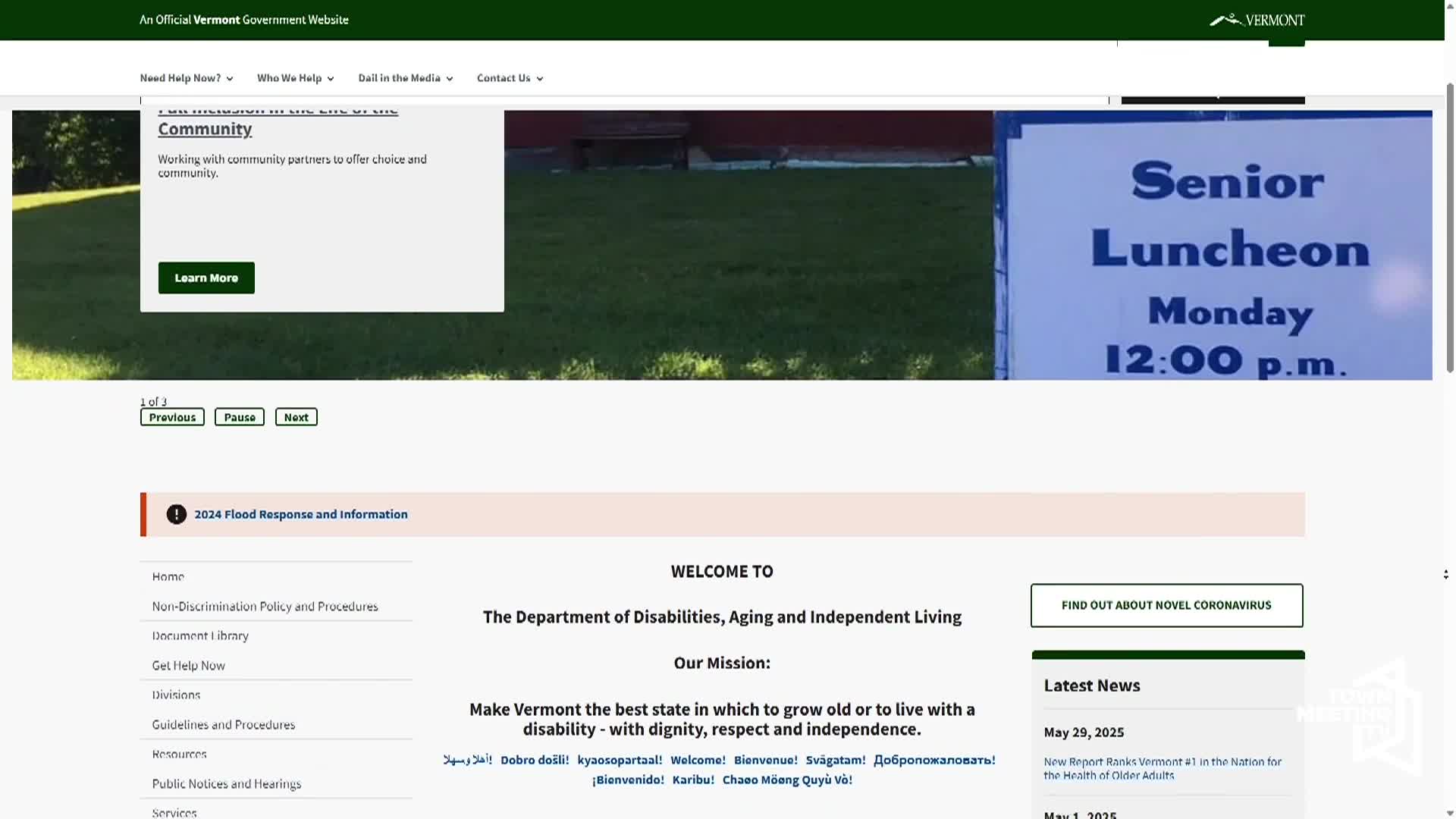 Positively Vermont: 'Health Of Older Adults Survey'