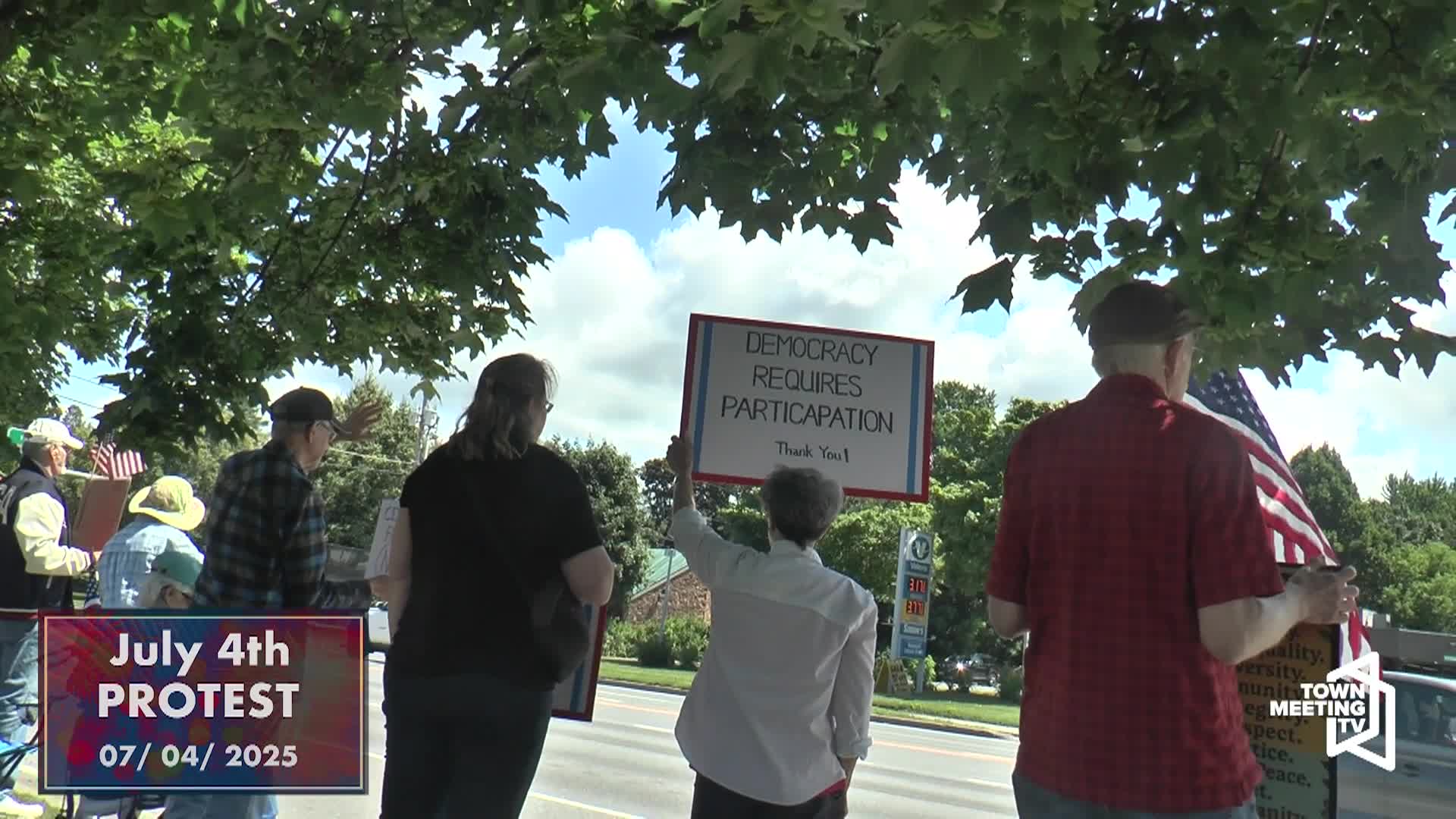 Thumbnail image for Burlington VT: 'July 4th Protest'
