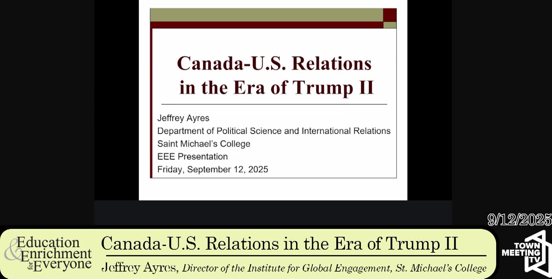 Education and Enrichment: 'The Era of Trump II'