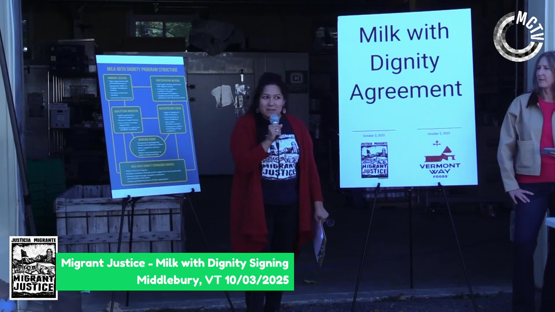 Migrant Justice: 'Milk With Dignity Signing Ceremony'