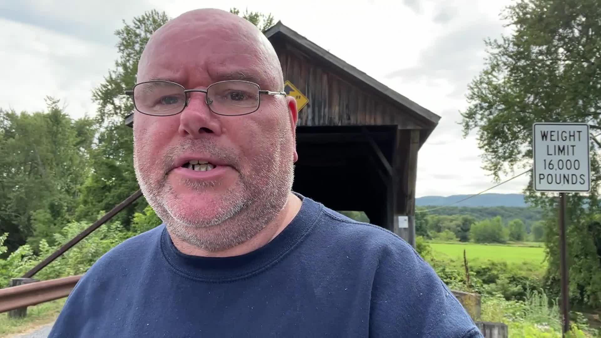 Vermont's 100 Covered Bridges 'Depot Bridge, Pittsford'