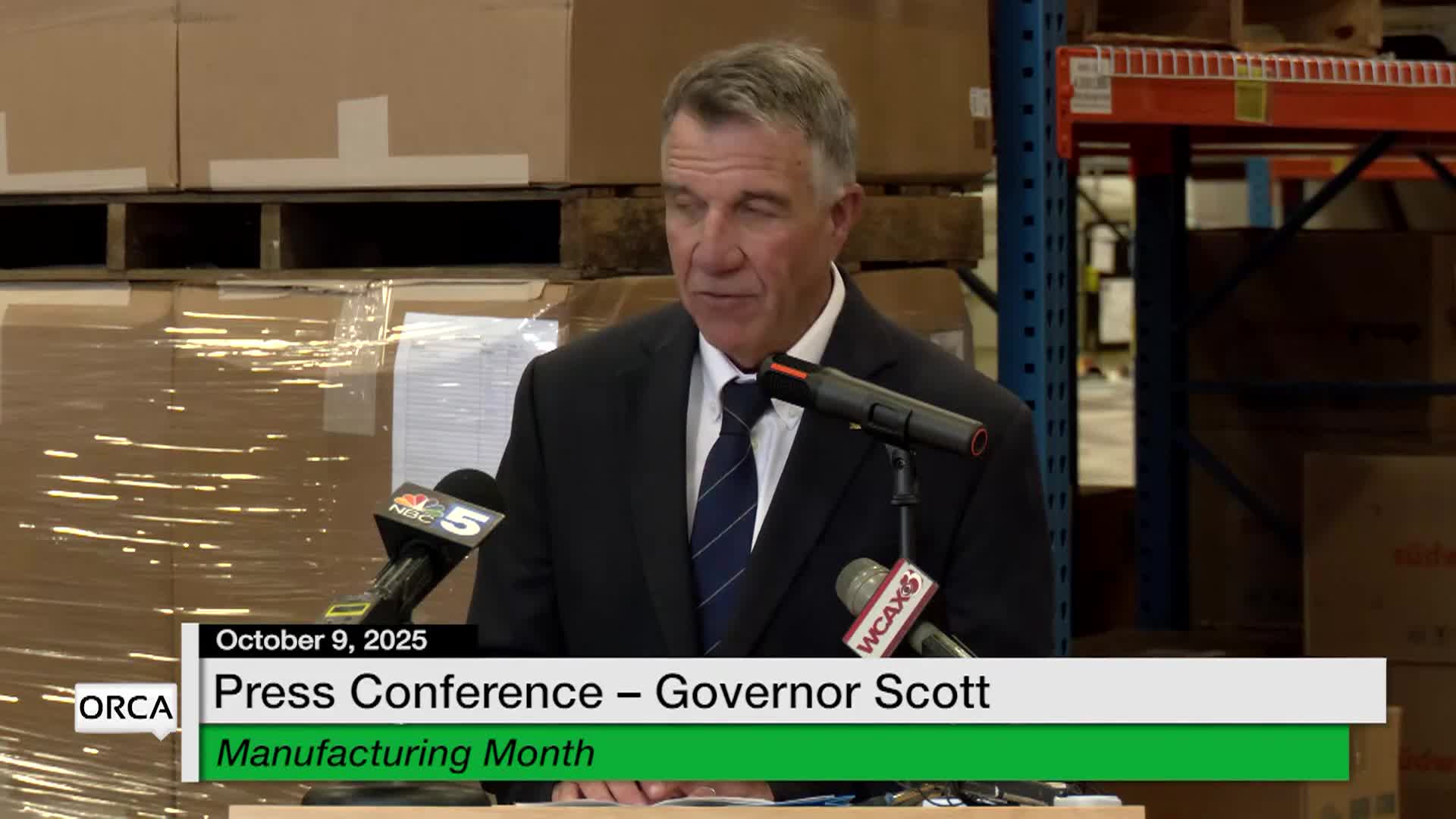 Press Conf. Gov. Scott: Manufacturing Month 'Weekly Update'