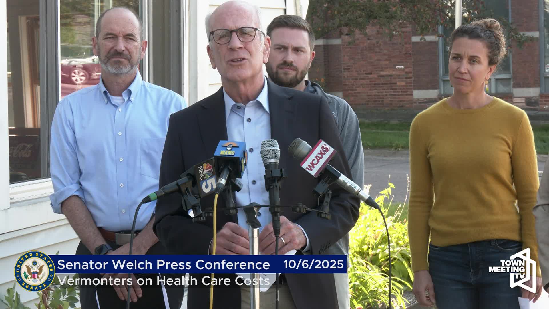 Sen. Welch: 'VT'rs On Health Care Costs'