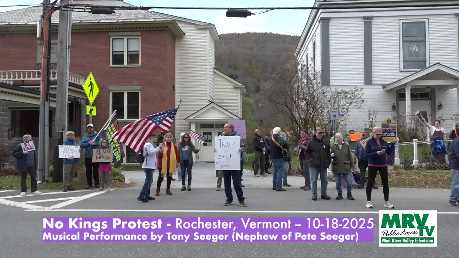 Thumbnail image for No Kings Protest: 'Rochester, VT'