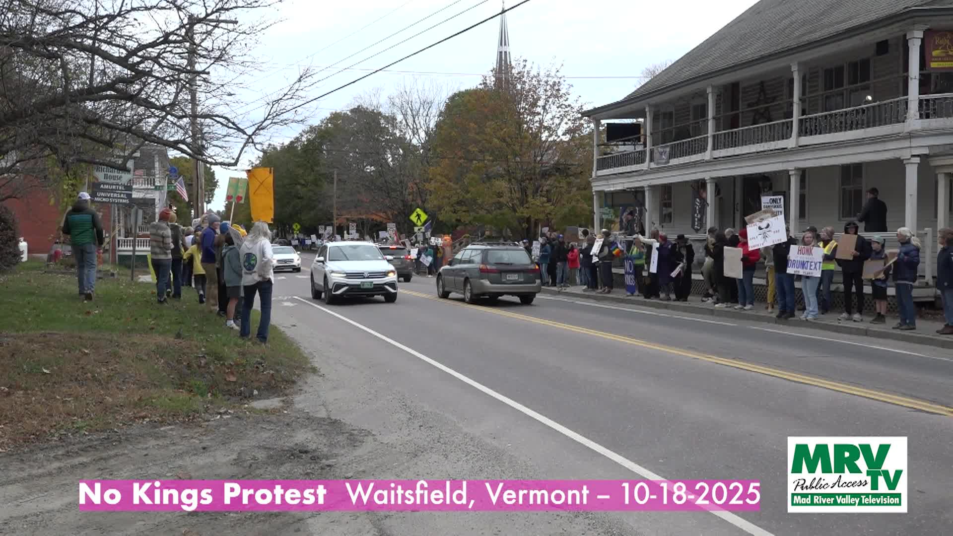 Thumbnail image for No Kings Protest: 'Waitsfield, VT'
