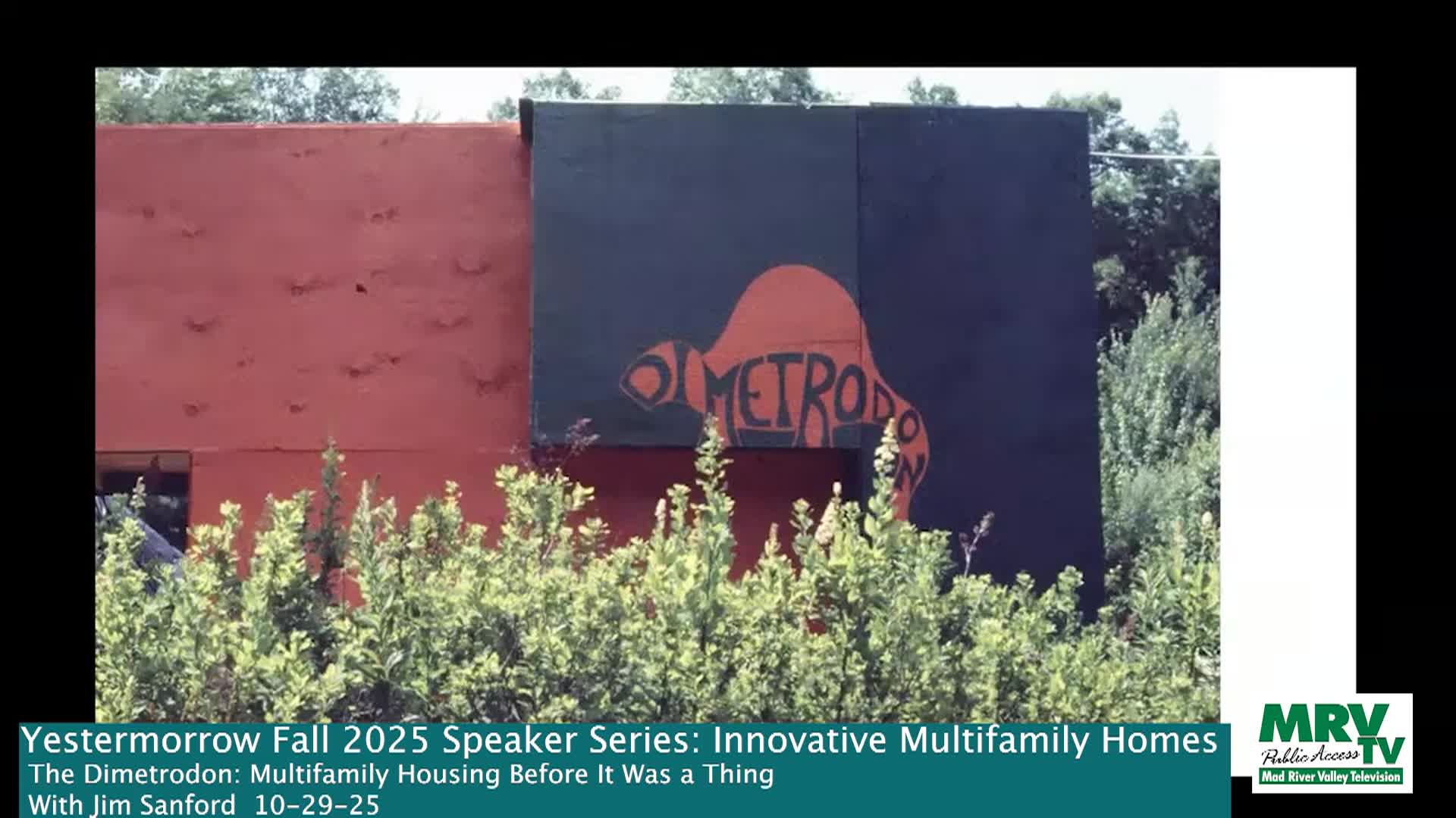 Yestermorrow Fall Speaker Series: 'The Dimetrodon'