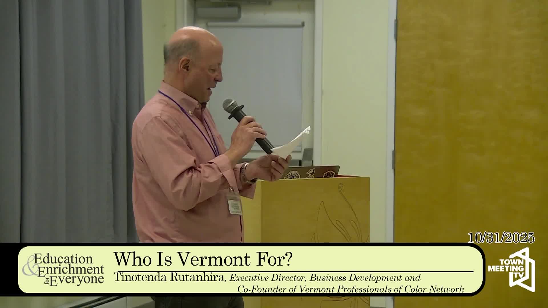 Education and Enrichment: 'Who Is Vermont For?'