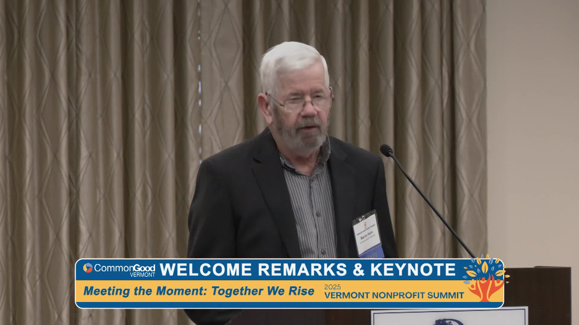 Common Good VT: VT Nonprofit Summit 'Keynote'