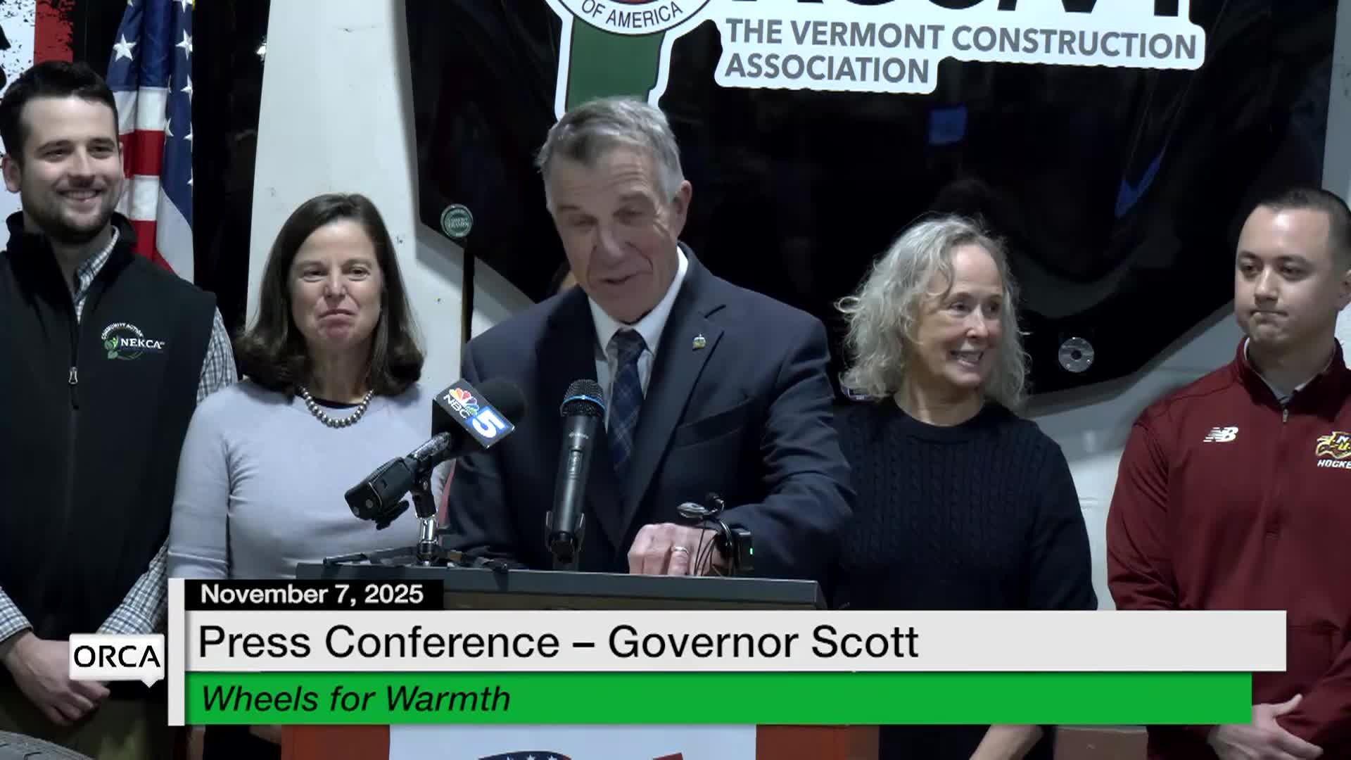 Press Conf. Gov. Scott: Wheels for Warmth 'Weekly Update'