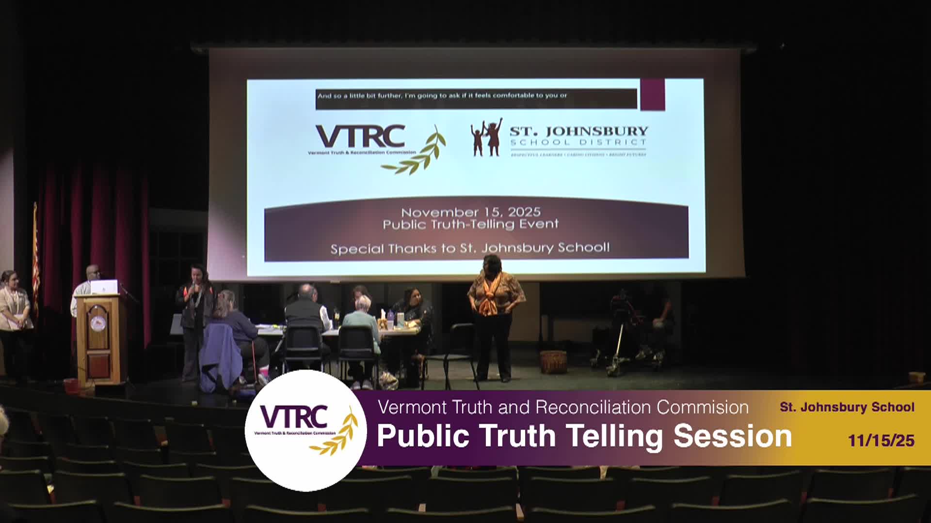 VTRC: 'Truth Telling Event'
