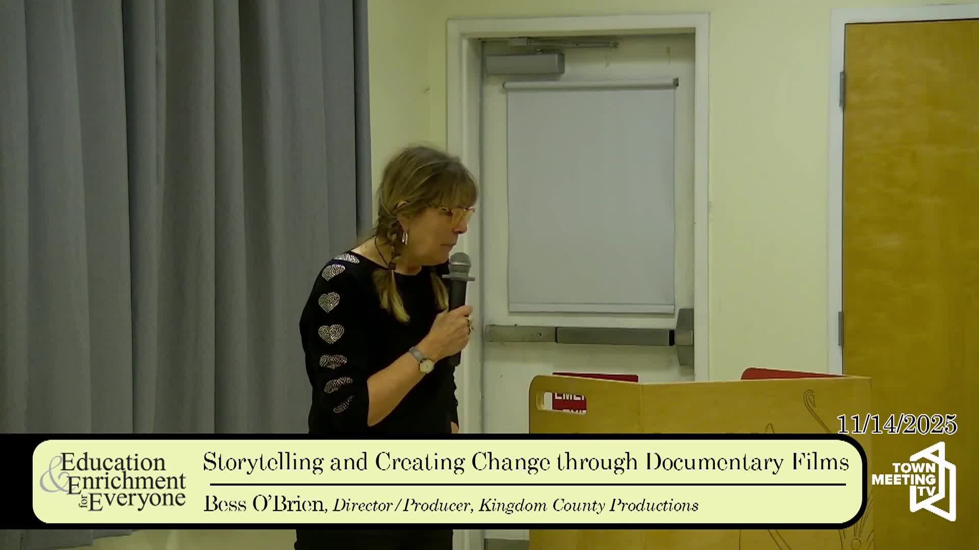 Education and Enrichment: 'Creating Change Through Documentary Films'