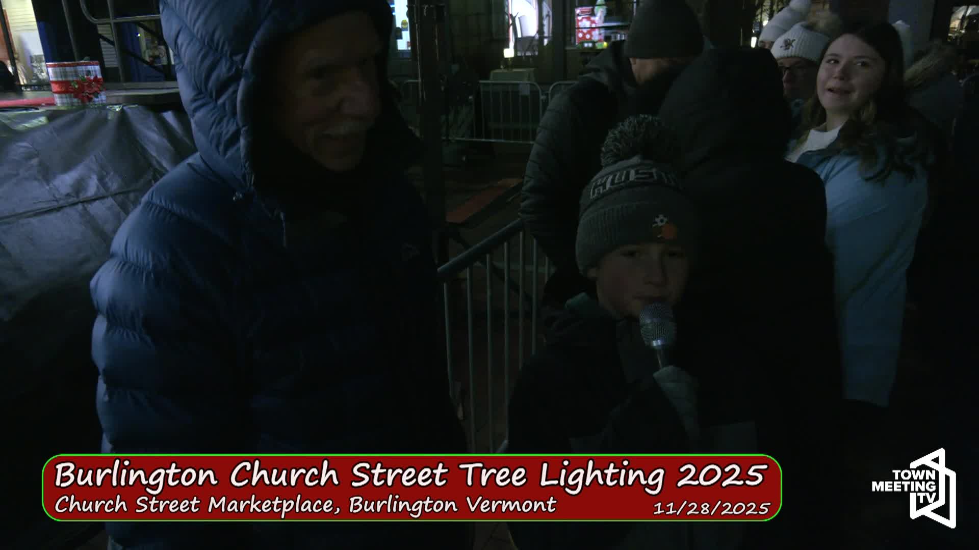 Burlington VT: 'Burlington Church Street Tree Lighting 2025'