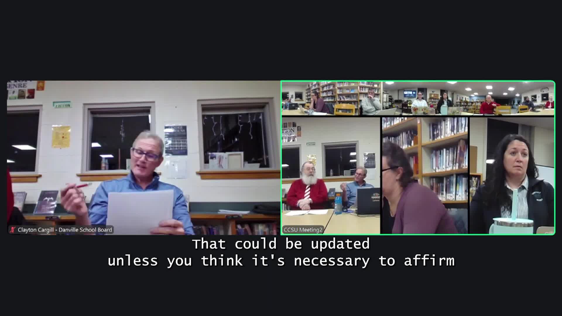 Danville School District: '12/17 Special School District Meeting'