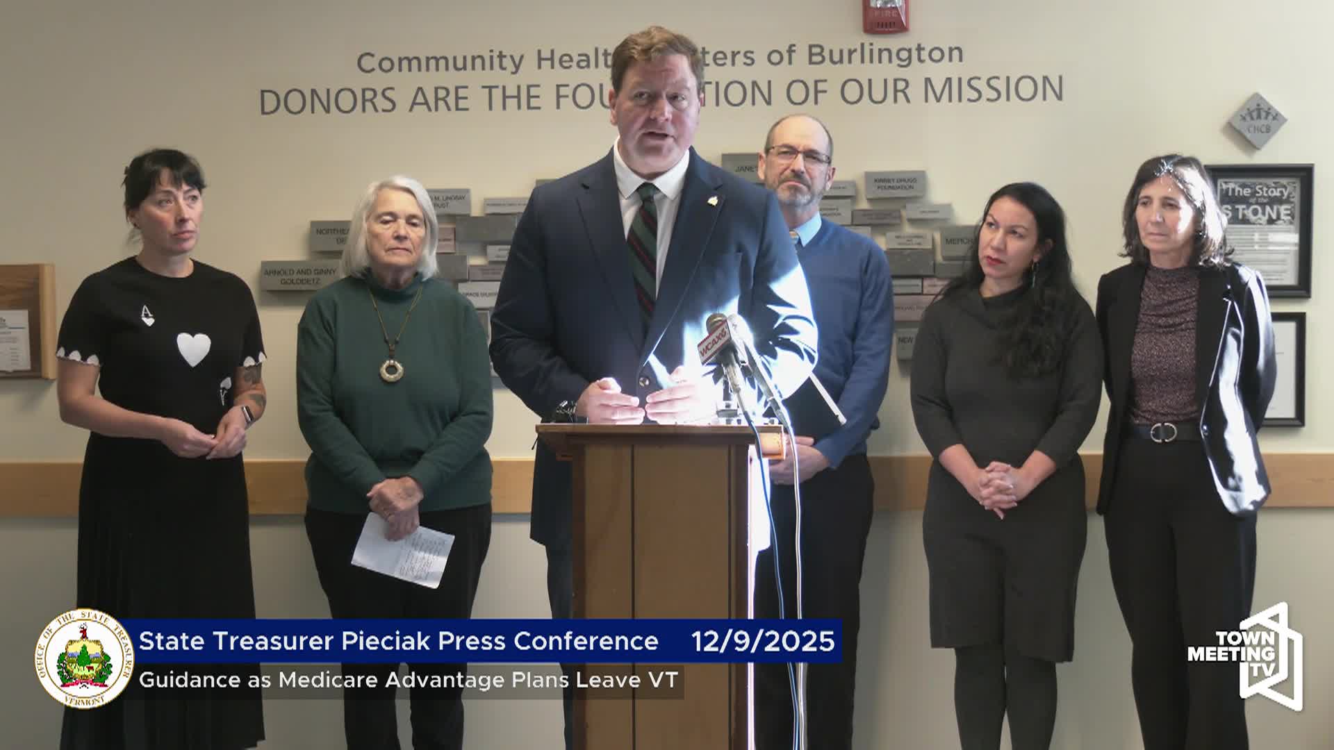 Press Conf. Treasurer Pieciak: 'Medicare Advantage Plans Leave VT'