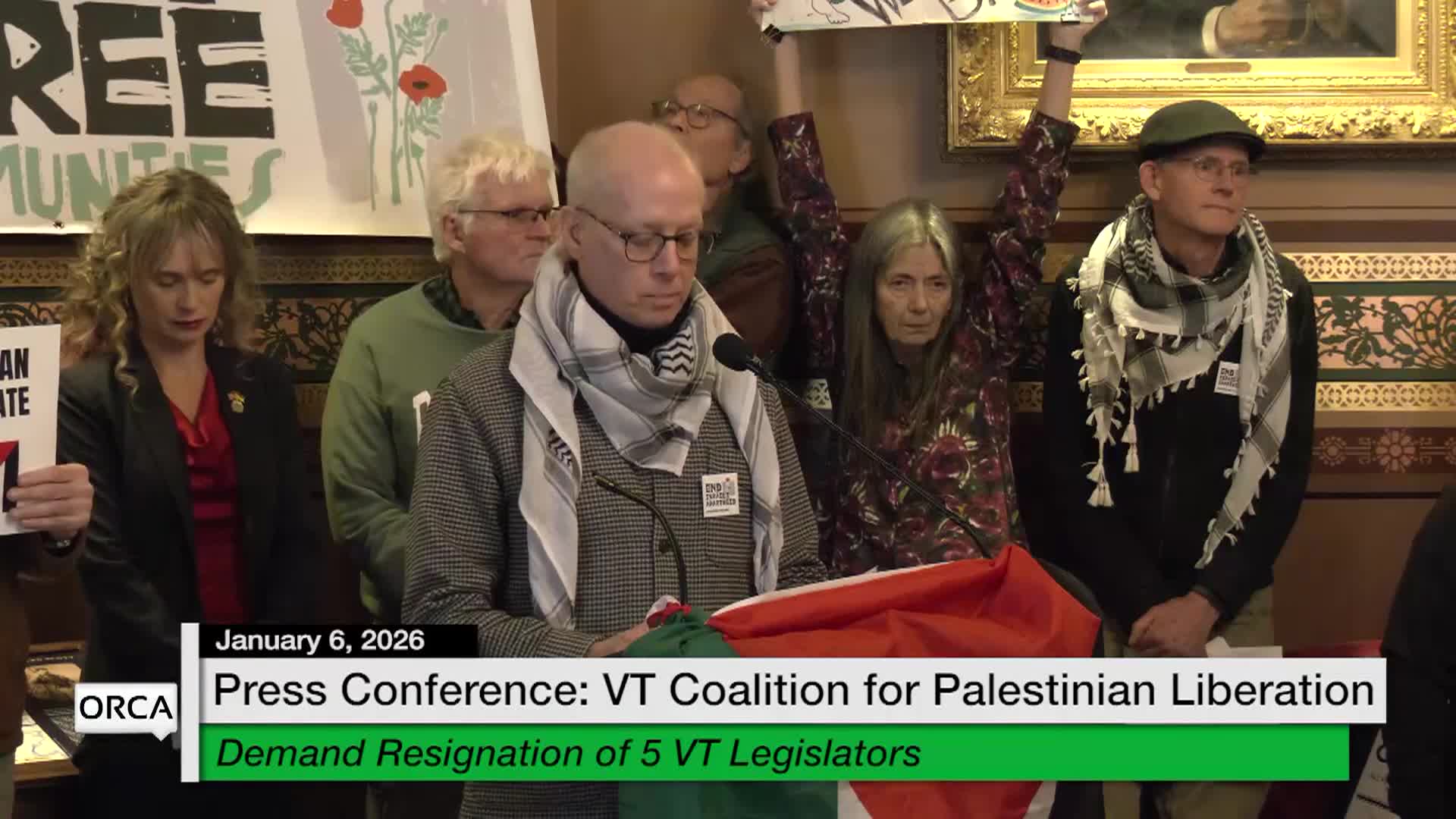 Press Conference: 'VT Coalition For Palestinian Liberation'
