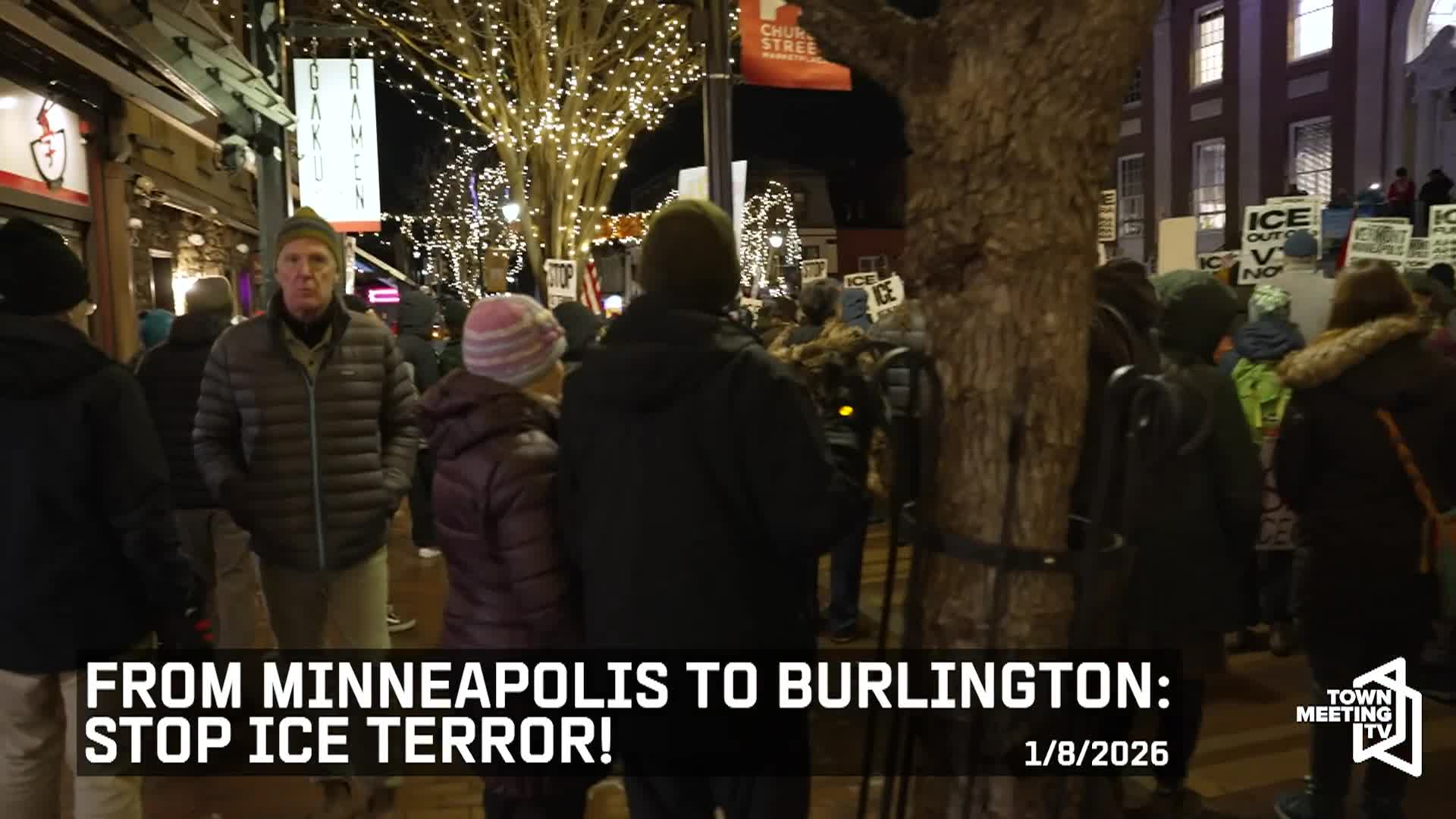 Burlington VT: 'Stop ICE Terror!'