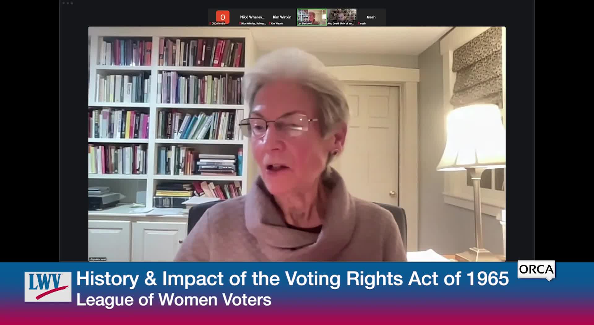 League Of Women Voters: 'Voting Rights Act Of 1965'