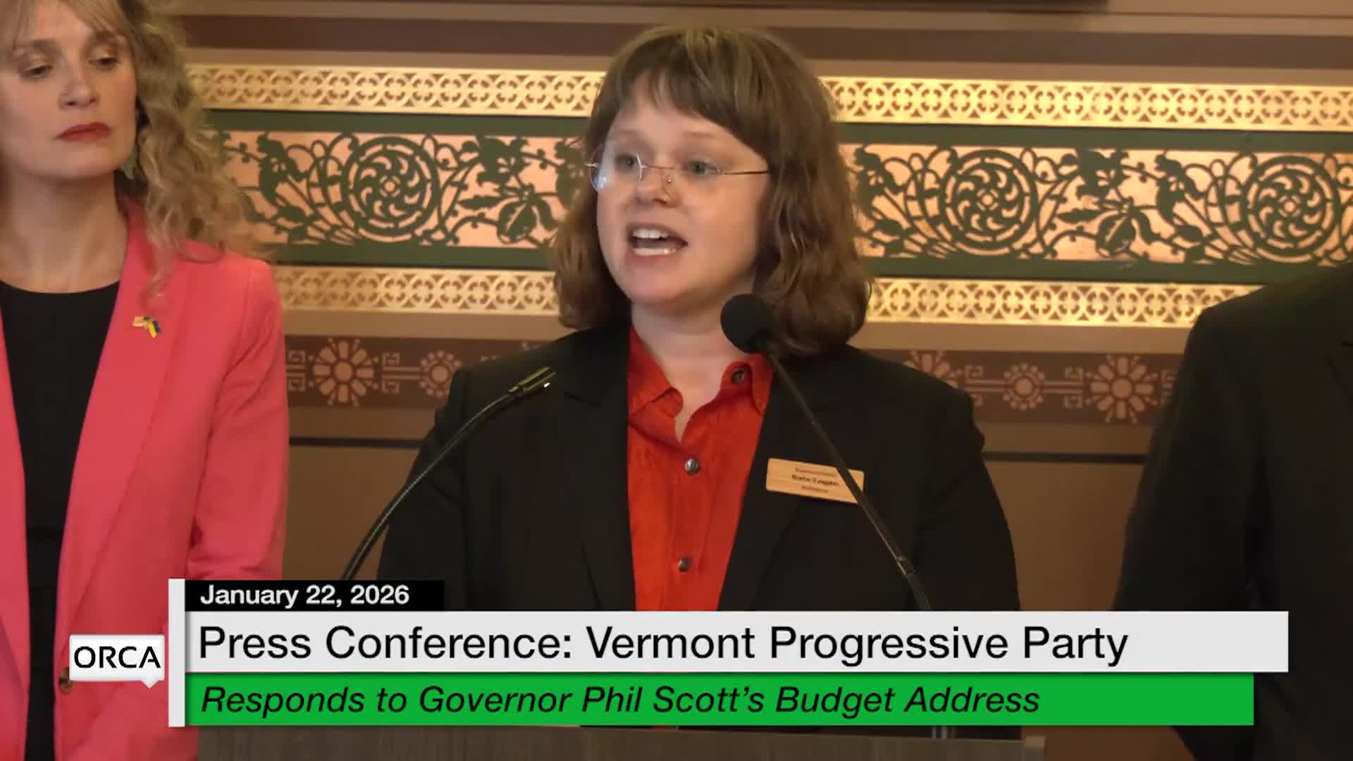 Press Conference: VT Progressive Party 'Responds To Budget Address'