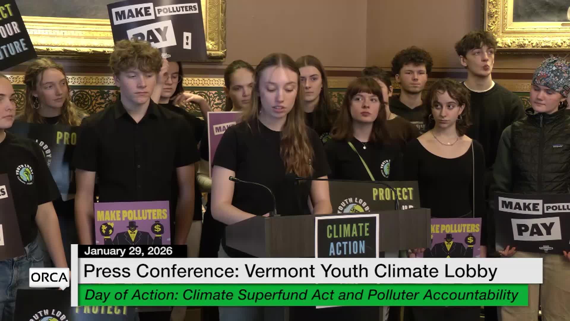 Press Conf. VT Youth Climate Lobby: 'Day Of Action'