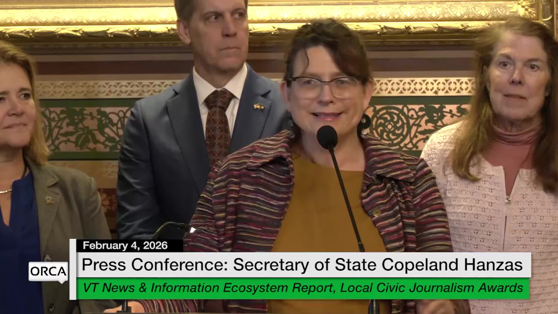 Press Conf. Copeland Hanzas: 'Ecosystem Report'