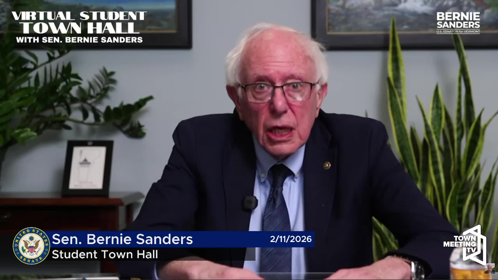 Sen. Sanders: 'Student Town Hall'