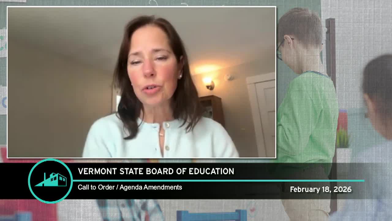 VT State Board Of Education: '2/18 Meeting'